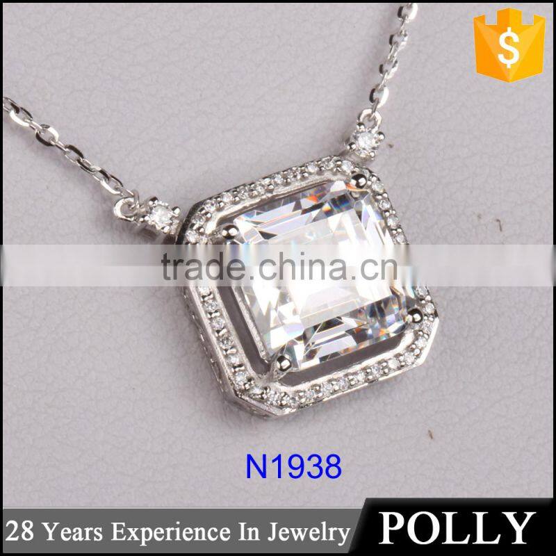 925 sterling silver jewelry, zircon pendant wholesale in PANYU