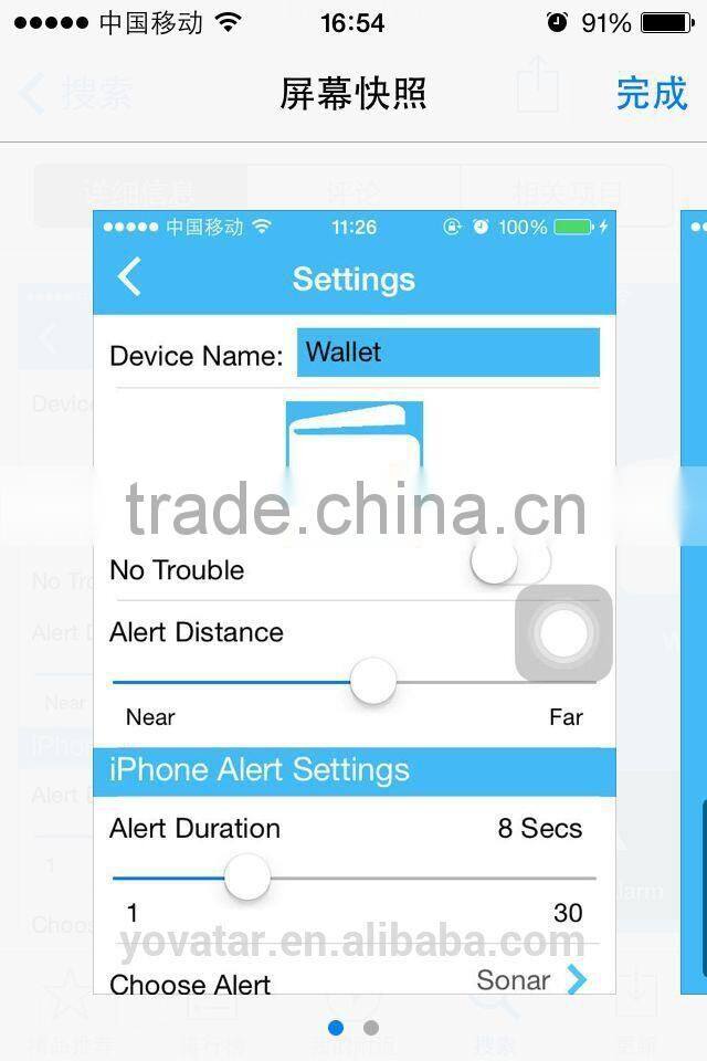 Mini bluetooth tracker,wallet/luggage/phone/kid/pet locaton tracker,free app tracker device