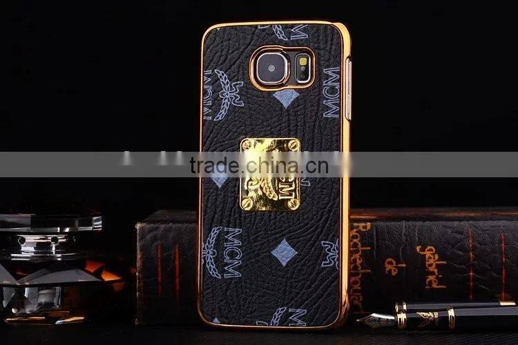 Brand MCM fashion luxury For Samsung S6 PU+PC cell phone case