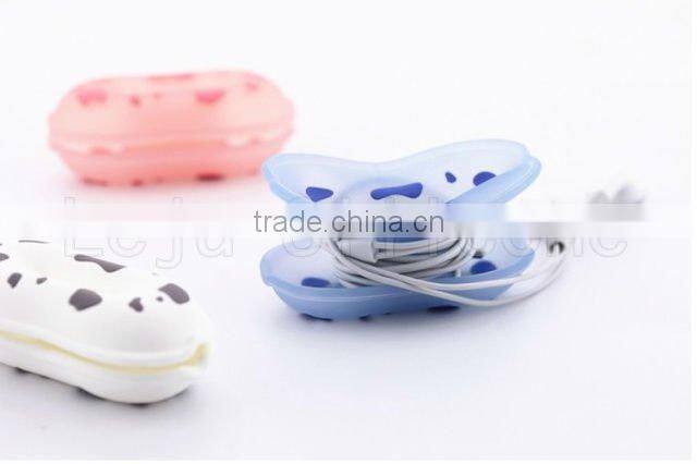 silicone headphones cable winder for Promotion gift