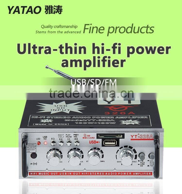 China hot sale amplifier YT-326A support CD/DVD/VCD input HOT!!!Top sell