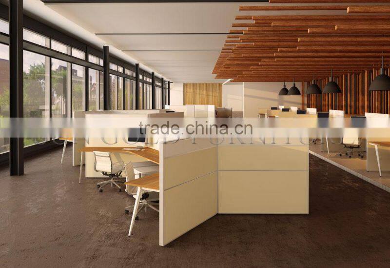 Environmental Small Wooden Office Workstation Cubicle for 6 person ( SZ-WS393)