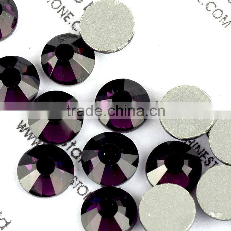 Loose non hotfix rhinestone, silver foiled flat back crystal