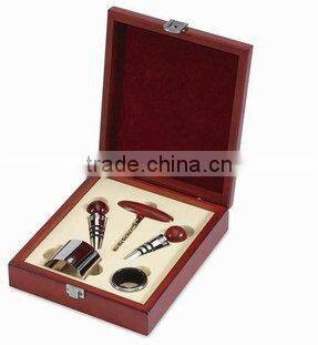 Hot seller wine gift set with wooden box for bar,Luxury wine gift set