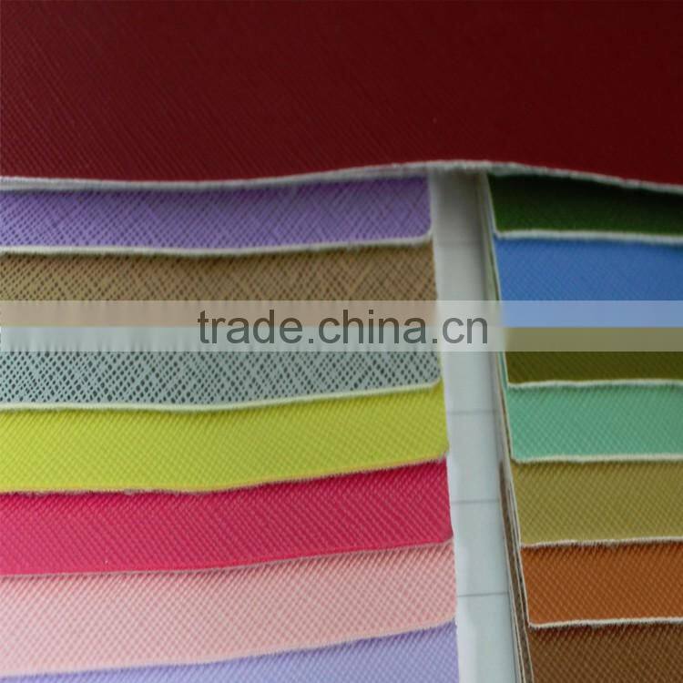 small cross patter fake pu leather for bags belt gloves shoes furnitures