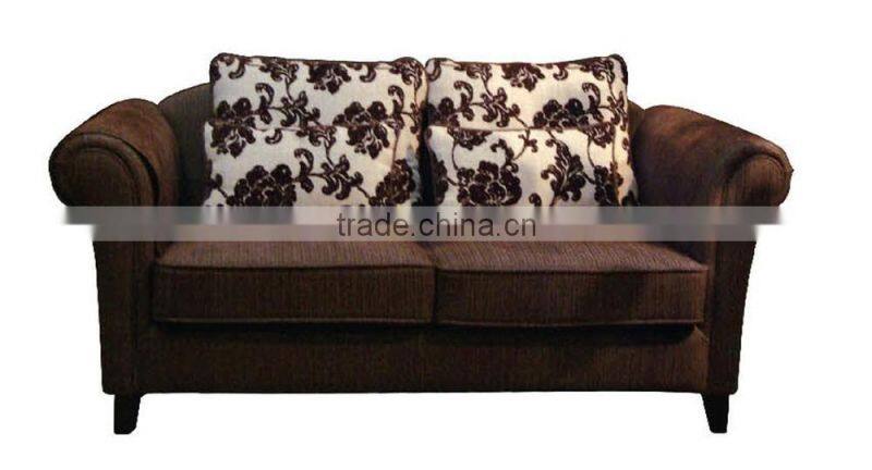 Stylish black fabric single side arm hotel sofa XY3464