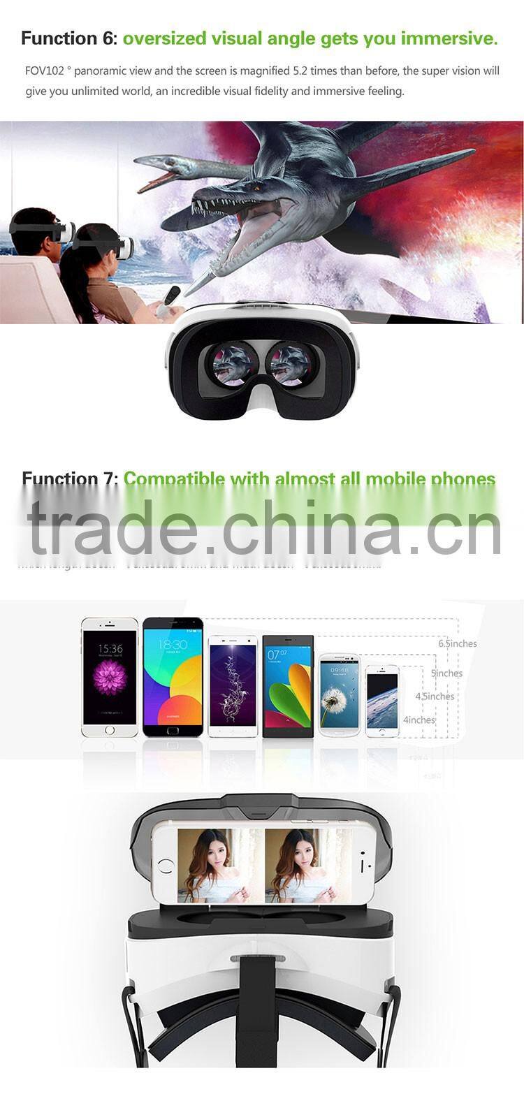 3d vr, vr case,vr box for Android and ios smart phones