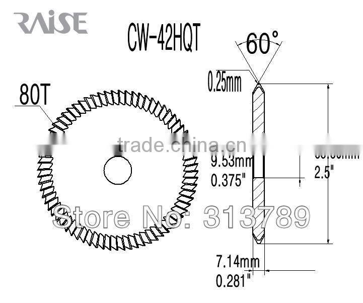 CW-42HQT HSS key milling cutter for HPC key machine