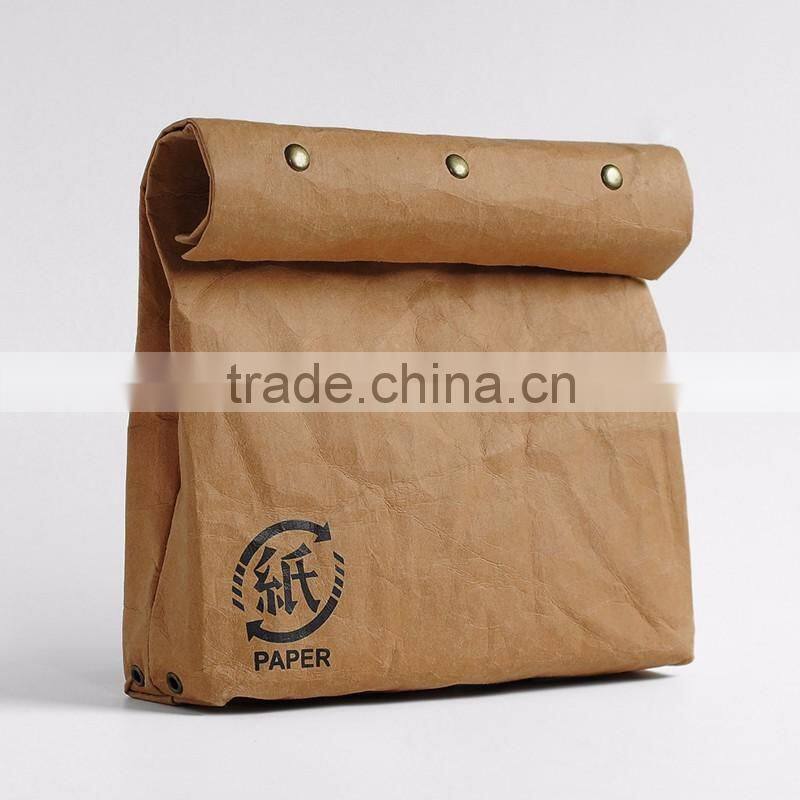 2016 New arrival specialty paper shoulder bags,waterproof clutch lunch bag,light weight paper messenger bag