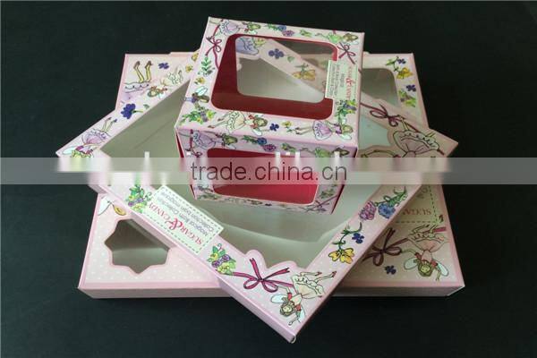 Fashion design box for cosmetics packaging paper box, paper box with pvc window