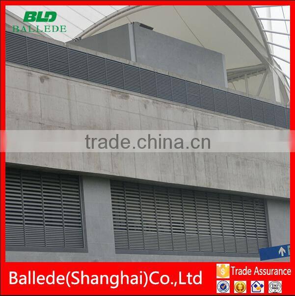 exterior waterproof sunshade ceiling aluminum sun louver