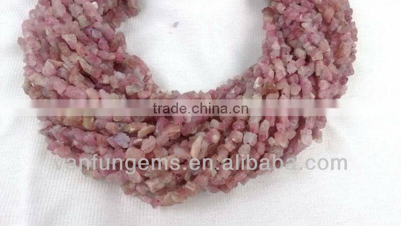 Natural Red Tourmaline Rough Nugget For Jewelry Making