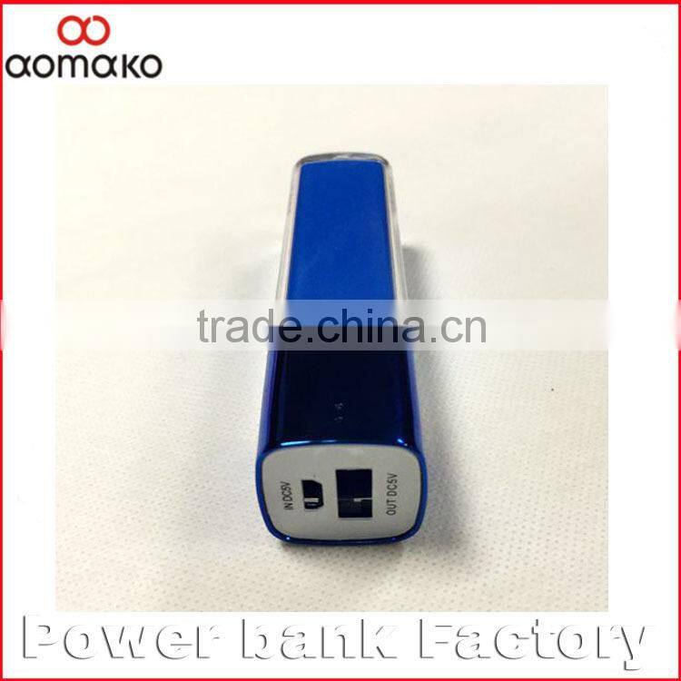 AK-011 High capacity manaul for power bank promotion gift lipstick ROHS Power bank for smartphones