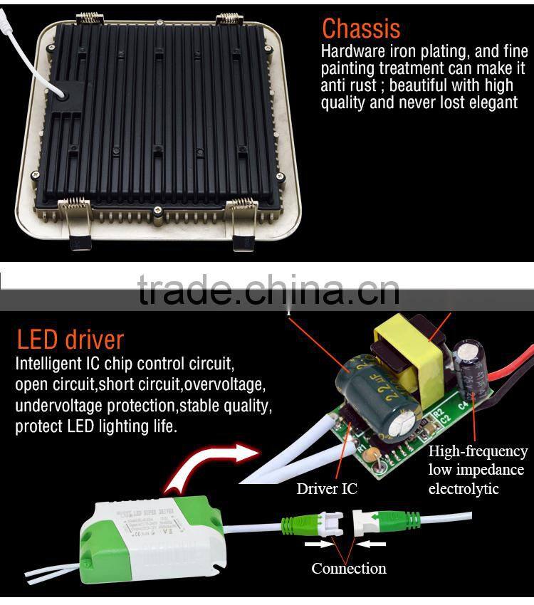 SN recessed 2x2 , 3x3 , 4x4 , 5x5 watt led grille panel light