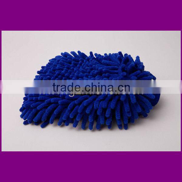 MIC6006 Chenille car cleaning mitt with non-woven fabrics design for car household resturant