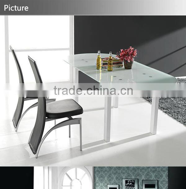 temper glass dining room tables(ST-026B)