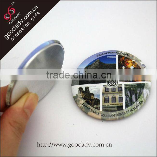 Best travel souvenir Guangzhou factory wholesale tourist metal fridge magnet