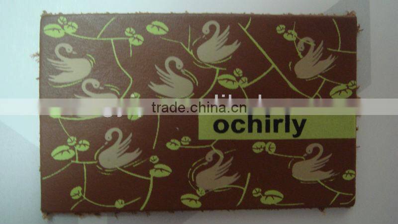 decorative printed leather patch for jeans jacket