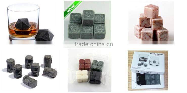 black whiskey stones factory supply ice cube stone whiskey stone for sale