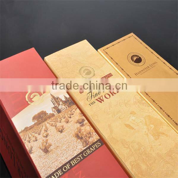 Top quality printing paper wine box