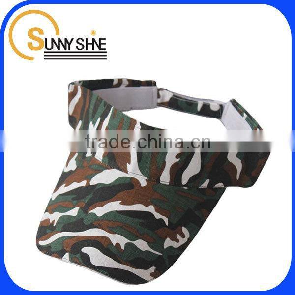 Wholesale custom sports cap camo sun visor