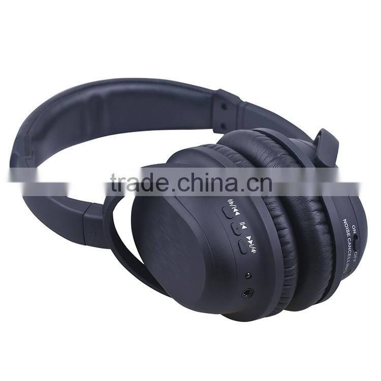 Noise-Reducing Bluetooth Headphones Over-The-Ear Wireless Headphones with CSR 4.0 Built-in Mic and 12 Hour Battery