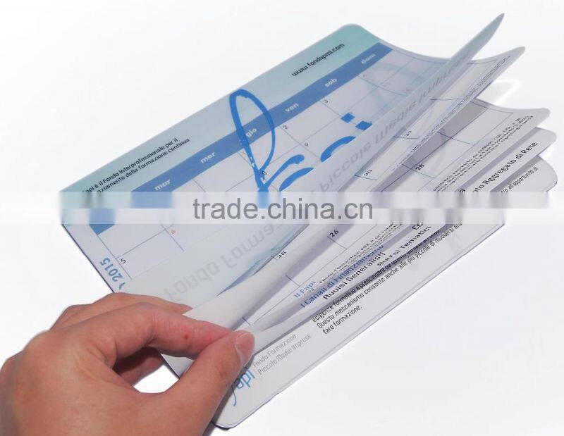 2015-Year Calendar With (BLUE) Font with Holidays List (SQUARE) Mouse Pad