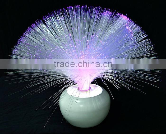 Tall design LED fiber optic light color change light wih big base