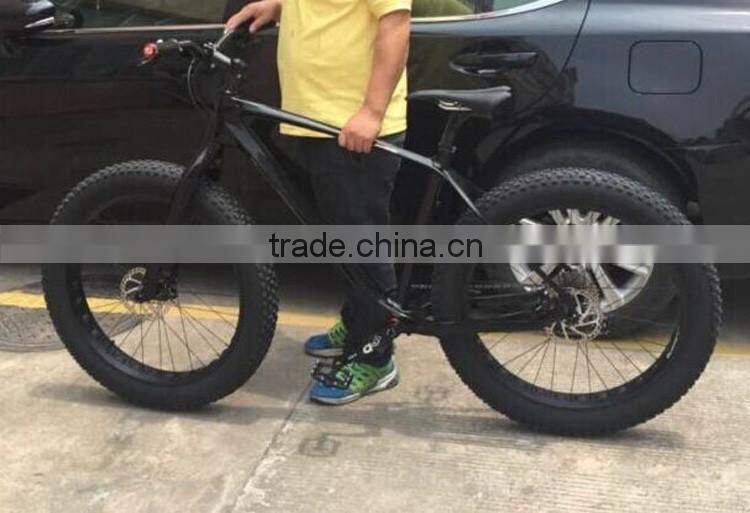 2016 New model fat bike/carbon fiber fat tires bike with 4" tyre/ 26*17" Aluminium fat bike