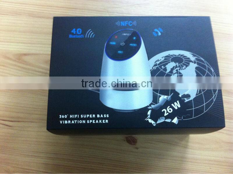 Mobile Phone Speaker Vibration, 26W Resonance Speaker with Micro USB Charging Cable