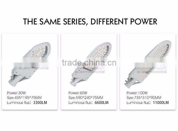 30watt outdoor ip67 waterproof bridgelux cob solar led street lights