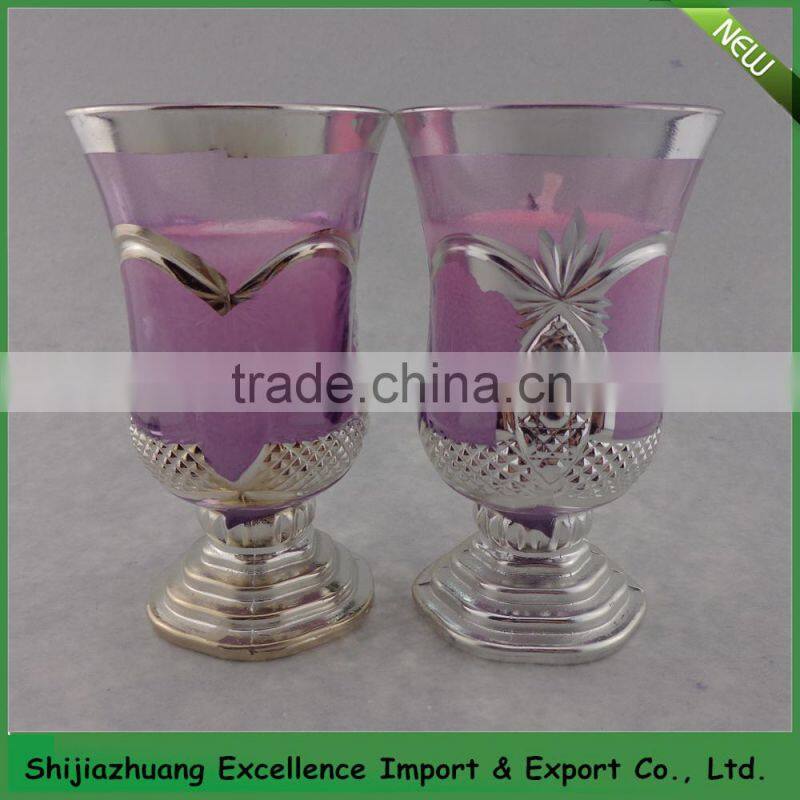 Scented candle in glass jar