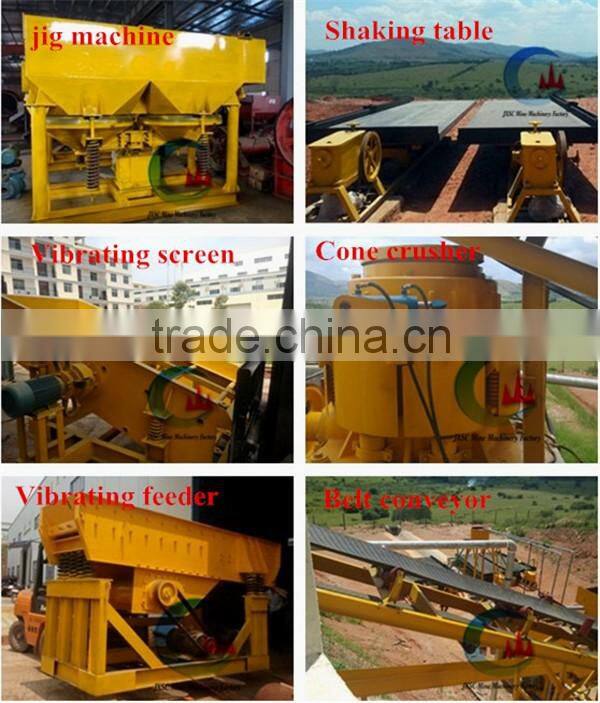 Alluvial coltan ore mining machine jig separator for coltan process plant