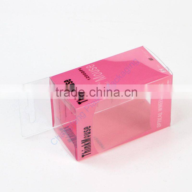 Customized pink packaging box for mouse packaging
