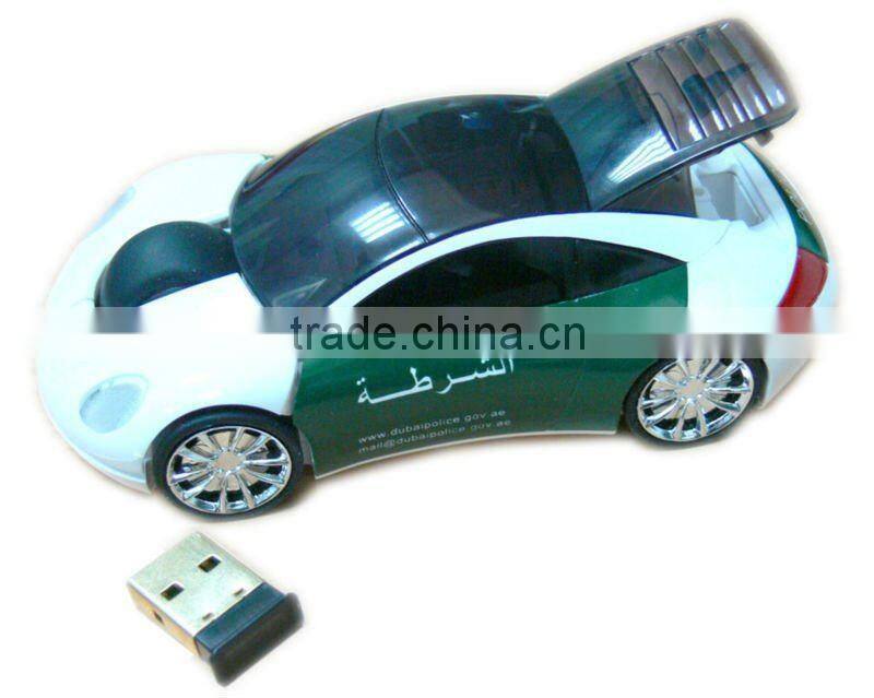 Latest mouse fishional car shape wireless optical mouse