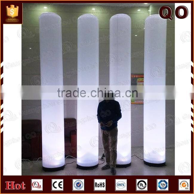 Personalized decorative inflatable led columns for export