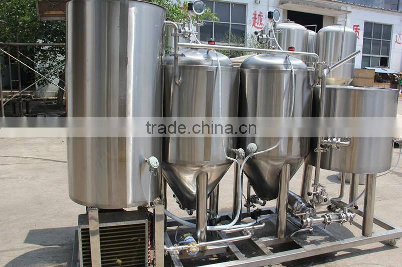 Ruijia 100L 300L 500L industial brewing equipment , commercial beer brewery,mash tun, fermenter,beer keg for sale