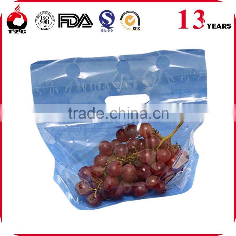 printed fresh vegetable packaging bag with vent hole