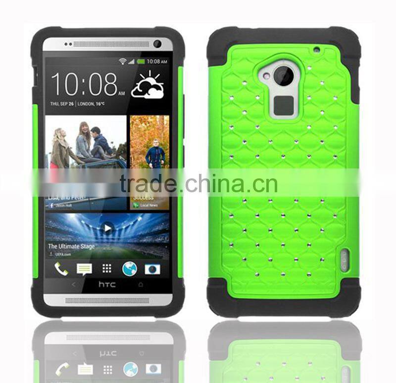 2015 New splendid Luxury Deluxe crystal Case for HTC One Max T6
