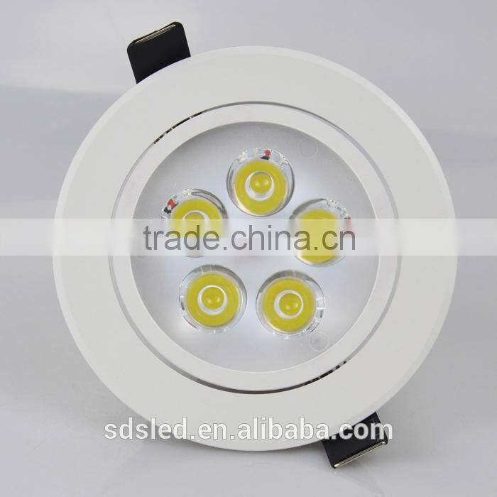 LED Ceiling light ceiling light led aluminum white high power round 5w ceiling light 2700k-6500k