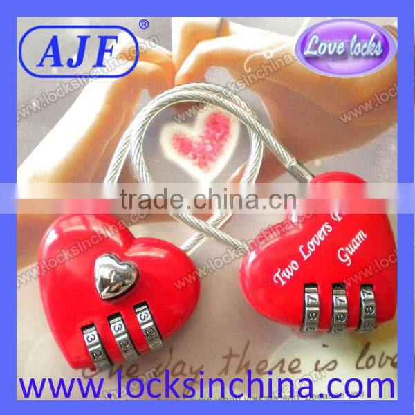 AJF best digital luggage combination bag lock for travel bag or luggage bag