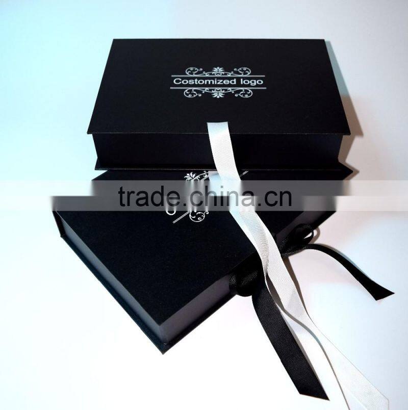 Human hair box packaging with custom logo