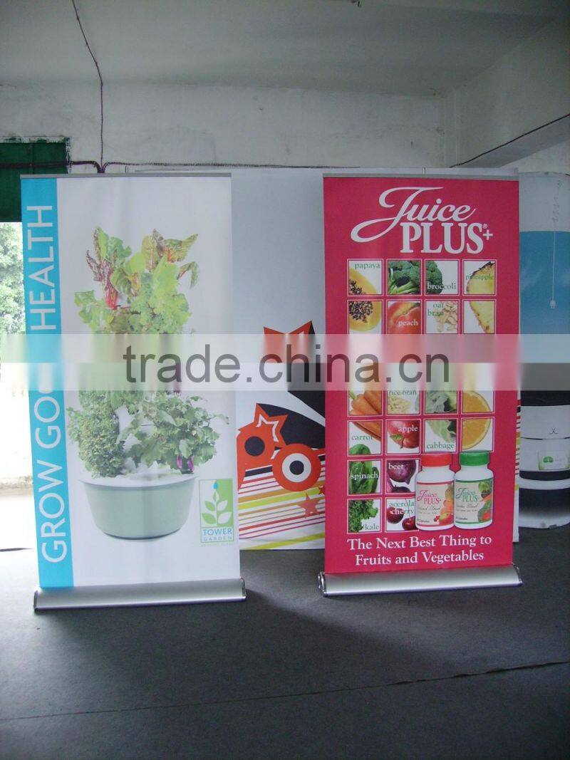 new style 2016 hot aliminium pole fibre roll up banner