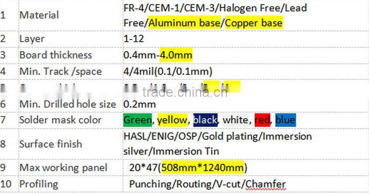 2016 Main sales high quality with factory priceinduction cooker pcb board printed circuit board