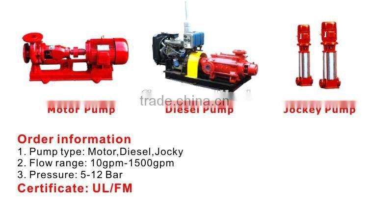 Water pump 10gpm/1500gpm for building safety