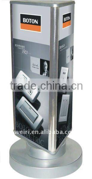 Tabletop Advertising Rotating triangle light box