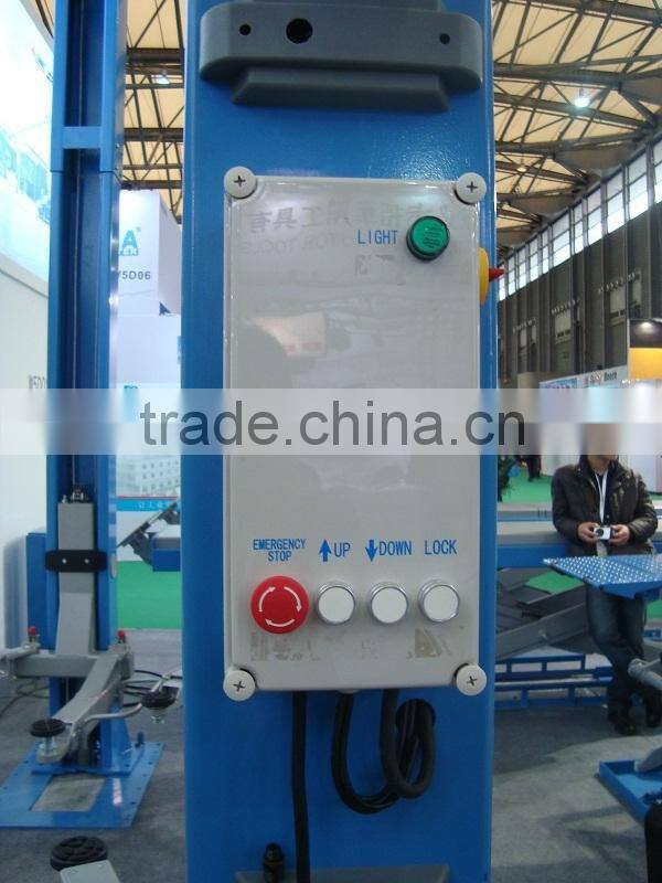 Manual release 2 post car air lift equipment