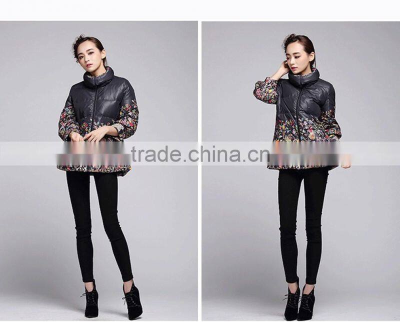 Factory price down coat fabric woman jacket winter
