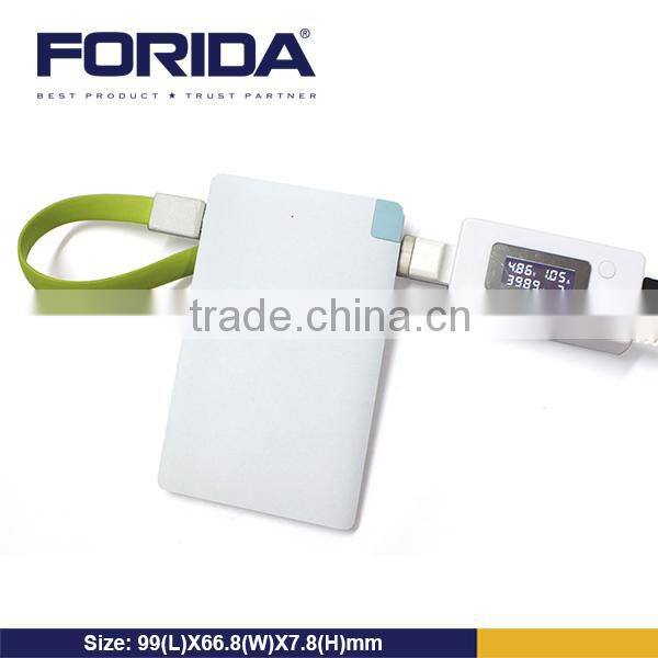 Forida mini power bank credit card ultrathin power bank