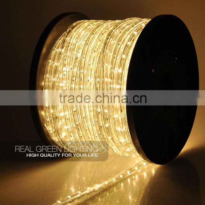 Popular LED Christmas Decoration Warm White Rope Light for Indoor Use